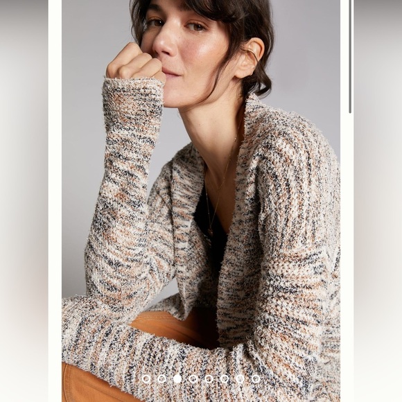 Anthropologie Multicolored Neutral Duster Pilcro Padma Space-Dyed Cardigan Small - Picture 2 of 8